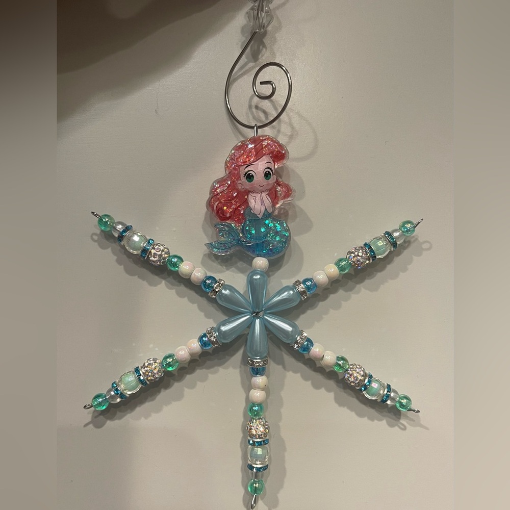 Handcrafted Little Mermaid Ornament - One of a Kind!